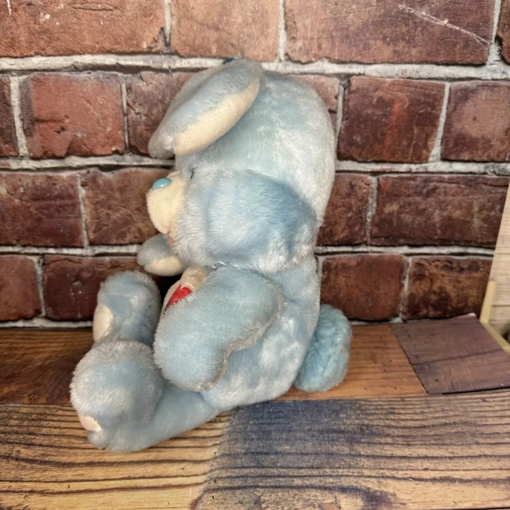 Vintage Care Bear Cousins Plush Swift Heart Rabbit  1984 Kenner Blue Bunny‎